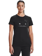 Koszulki i topy damskie - Under Armour Koszulka w kolorze czarnym - miniaturka - grafika 1