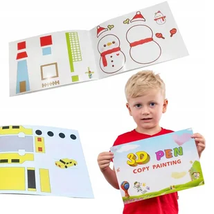 Książka Z Szablonami Do Długopisu 3d Pen Szablony 14 Stron Do Drukowania - Długopisy - miniaturka - grafika 1