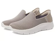 Trampki damskie - Skechers Damskie trampki wsuwane bez użycia rąk Go Walk Flex-Relish, Szarobrązowy niebieski, 3.5 UK Wide - miniaturka - grafika 1