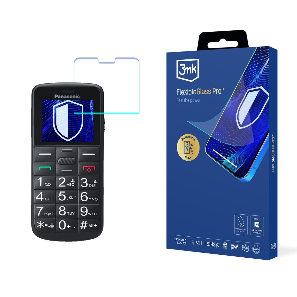 Szkło hybrydowe na ekran do Panasonic KX-TU110 - 3mk FlexibleGlass Pro
