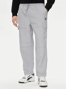 Puma Spodnie dresowe Classics 624260 Szary Relaxed Fit - Spodnie sportowe męskie - miniaturka - grafika 1