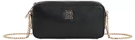 Torebki damskie - Tommy Hilfiger Damska torba na aparat TH Timeless Chain Crossovers, czarna, OS, Czarny - miniaturka - grafika 1