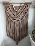 Dekoracje domu - Makrama Cumbia XL cappuccino DOWOLNY KOLOR - miniaturka - grafika 1