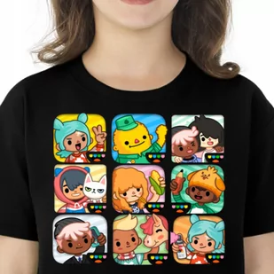 128 TOCA BOCA KOSZULKA DZIECIĘCA CZARNA 3166 - Moda i Uroda OUTLET - miniaturka - grafika 1