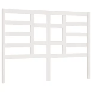 Lumarko Wezgłowie łóżka, białe, 166x4x104 cm, lite drewno sosnowe - Inne meble do sypialni - miniaturka - grafika 3