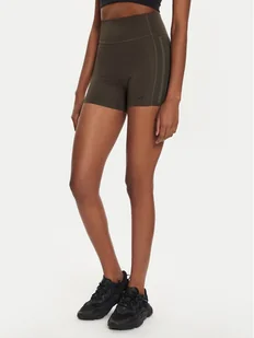 adidas Szorty sportowe Optime 4-Inch IK5480 Khaki Slim Fit - Spodenki damskie - miniaturka - grafika 1