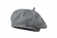 Czapki damskie - Beret damski MICHELE Ciemny szary - miniaturka - grafika 1