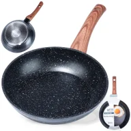 Patelnie - Patelnia granitowa BLACK&WOOD 20 cm - miniaturka - grafika 1