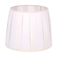 Oprawy, klosze i abażury - Klasyczny abażur w kolorze écru, na E27, do lampki - miniaturka - grafika 1