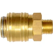 Akcesoria pneumatyczne - YATO Szybkozłącze gwint 1/4 zewnętrzny mosiądz - YT-24094 - miniaturka - grafika 1