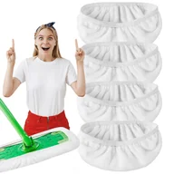 Miotły, szufle, mopy - Zamienny zestaw Swifer wkłady mop 25,5x11,5 cm białe 4 szt mikrofibra - miniaturka - grafika 1