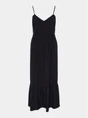 Sukienki - Pieces Sukienka letnia Sade 17146543 Czarny Wide Fit - miniaturka - grafika 1