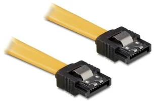 Delock Kabel do dysku DATA 30CM Z ZATRZASKAMI METALOWYMI (KRÓTKIE WTYCZKI) (82473) - Kable komputerowe i do monitorów - miniaturka - grafika 2