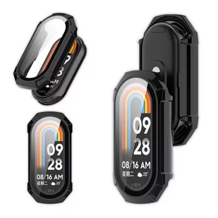 Etui 2w1 + szkło Vanfone do Xiaomi Mi Band 8, czarne - Akcesoria do smartwatchy - miniaturka - grafika 1