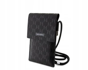 Torebka Karl Lagerfeld Mono, listonoszka na telefon, etui, wsuwka, czarny - Torebki damskie Torebka Karl Lagerfeld Mono, listonoszka na telefon, etui, wsuwka, czarny - Torebki damskie - miniaturka - grafika 1