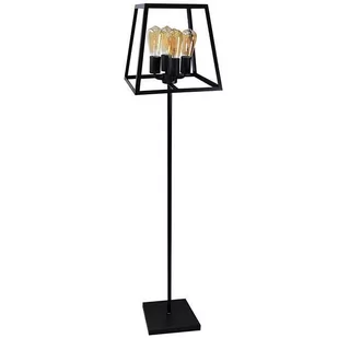 Polux Lampa podłogowa Finland 4 x 20 W E27 czarny metal 308696 - Lampy stojące - miniaturka - grafika 1