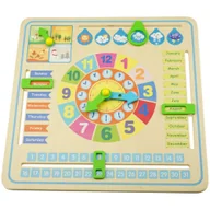 Puzzle - Tablica Edukacyjna Manipulacyjna ZEGAR DNI DZIECI - miniaturka - grafika 1