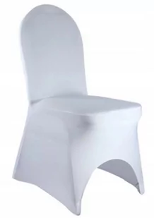 POKROWIEC NA KRZESŁO BANKIETOWY BIAŁY 190gsm - Pokrowce na meble - miniaturka - grafika 1