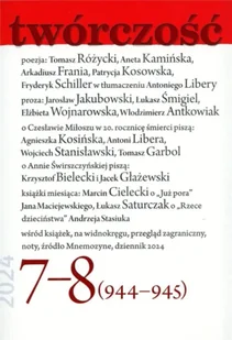 Twórczość 7-8/2024 - praca zbiorowa - Czasopisma - miniaturka - grafika 1