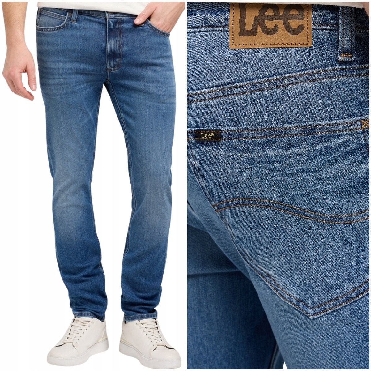 Lee LUKE slim tapered Armstrong mocno zwężane spodnie jeansowe W31 L32