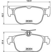 Klocki hamulcowe - Klocki hamulcowe - komplet BREMBO P 85 189 - miniaturka - grafika 1