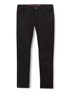 Spodenki męskie - HUGO Męskie spodnie jeansowe 734, czarne, 30 W/34 l - miniaturka - grafika 1