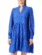 Sukienki - YAS Damska sukienka Yasholi Ls Dress S. Noos, Głębokie ultramaryny., L - miniaturka - grafika 1