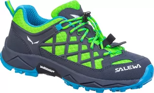 Buty dla dziewczynek - Buty Dziecięce Salewa JR WILDFIRE - 5810/Fluo Green/Blue Danube - grafika 1