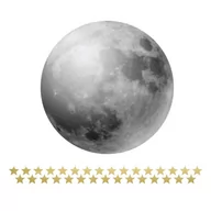 Wyposażenie pokoiku dziecięcego - Naklejka ścienna z miarką wysokości Dekornik Full Moon - miniaturka - grafika 1