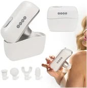 Masażery - Masażer ZENT Masażer Uderzeniowy Kompaktowy Podróżny MiniPulse Perkusyjny, Bezszczotkowy, 10 Poziomów, 4 Głowice, USB-C, 235 g - miniaturka - grafika 1