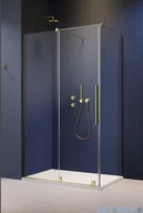 Kabiny prysznicowe - Radaway Furo Kdj Brushed Gold kabina 100x90cm lewa szczotkowane złoto 10104522-99-01L/10110480-01-01/10113090-01-01 - miniaturka - grafika 1