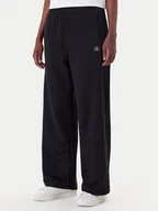 Spodnie sportowe damskie - Calvin Klein Jeans Spodnie dresowe LV047C249G Czarny Regular Fit - miniaturka - grafika 1
