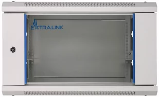 Szafka wisząca rack 4U 600x600 szara szklane drzwi - Szafy rack - miniaturka - grafika 1