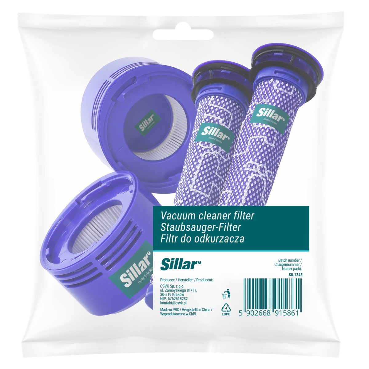 4x Sillar FILTR FILTRY HEPA DO ODKURZACZA DYSON V7 V8 DC