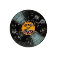 Zegary - Nextime Zegar ścienny All the Disco, czarny, 43x3,5 cm - miniaturka - grafika 1