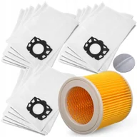 Filtry do odkurzaczy - 15x WORKI + FILTR DO ODKURZACZA KARCHER WD3 KFI 357 V17 V15 V19 SE WD2 V12 - miniaturka - grafika 1