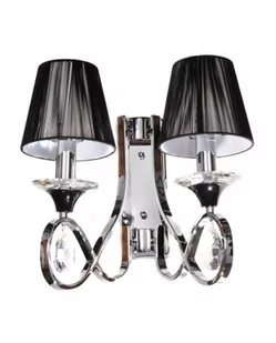 Lumina Deco NEGRIO W2 Czarny LDW 8903-2 Kinkiet - Lampy ścienne - miniaturka - grafika 1