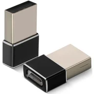 Adaptery i przejściówki - 4SMARTS Adapter USB USB Typ-C 4SMARTS 4S468754 Czarny 2 szt.) - miniaturka - grafika 1