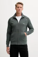 Bluzy męskie - BOSS bluza lounge kolor zielony gładka 50515307 - miniaturka - grafika 1