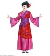Stroje karnawałowe - Strój dla dzieci, geisha, różowy, rozmiar 128 - miniaturka - grafika 1