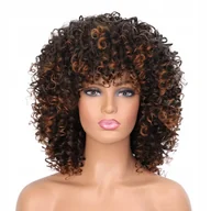 Ozdoby do włosów - Włosy Peruka z Głęboko Kręconymi Lokami Afro Mieszany Brąz - miniaturka - grafika 1