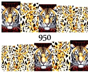 Naklejki wodne na paznokcie - nr 950 - Ozdoby do paznokci - miniaturka - grafika 1