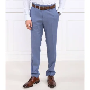 BOSS Wełniane spodnie H-Genius-MM-224 | Slim Fit - Spodnie męskie - miniaturka - grafika 1
