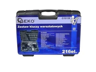 Geko ZESTAW KLUCZY WARSZTATOWYCH PROFI 216 ELEMENTÓW G10158 - Zestawy narzędziowe - miniaturka - grafika 4