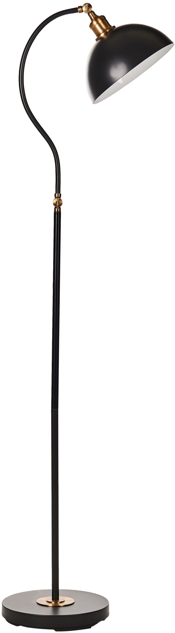 Lampa podłogowa Beliani Lampa podłogowa LENNON Regulowana Metal Czarny
