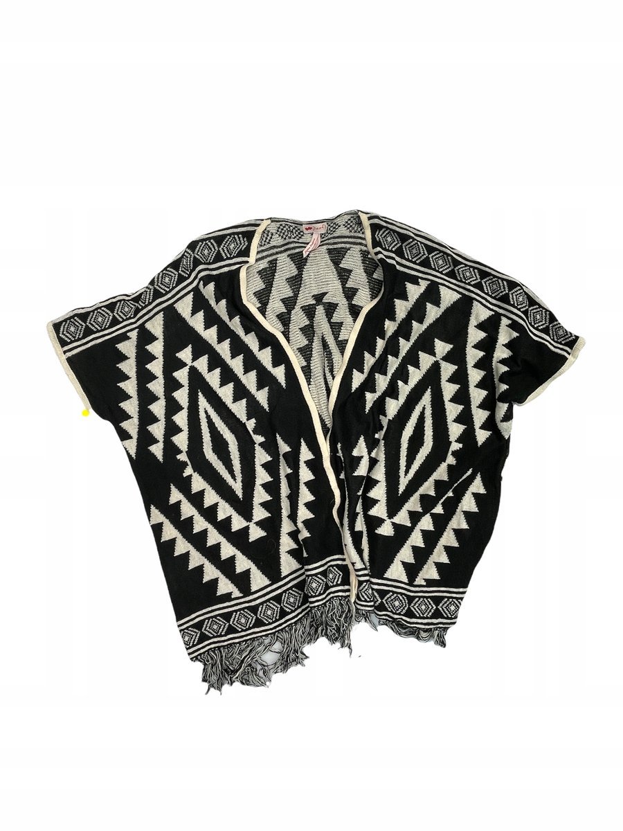 Swetrowa narzutka delikatna damska XL oversize