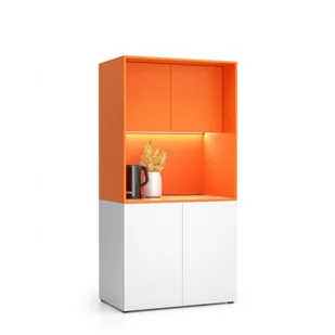 PLAN Kuchnia NIKA bez wyposażenia 1000 x 600 x 2000 mm, Pomarańczowy 6101188 - Szafki kuchenne - miniaturka - grafika 2