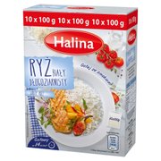 Halina RYŻ BIAŁY DŁUGOZIARNISTY 10X100G 64008980