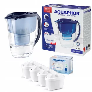 Dzbanek filtrujący Aquaphor Amethyst 2,8 l + 4 wkłady, niebieski - Dzbanki filtrujące - miniaturka - grafika 1