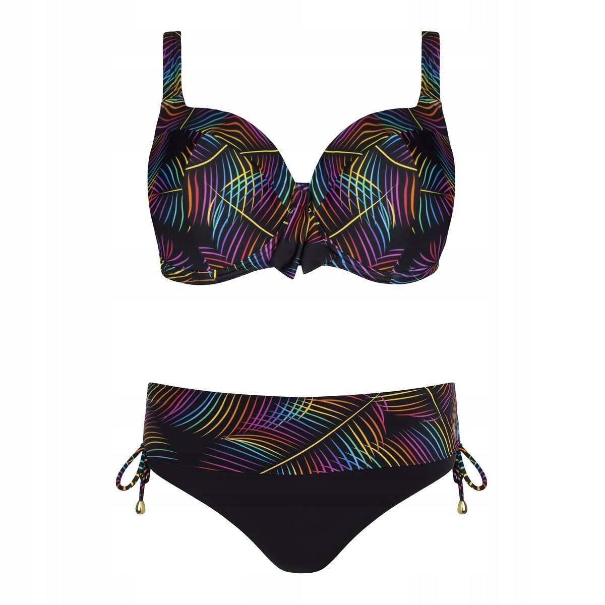 Self Strój kąpielowy dwuczęściowy kostium Galapagos 6 1 czarny D R.48D